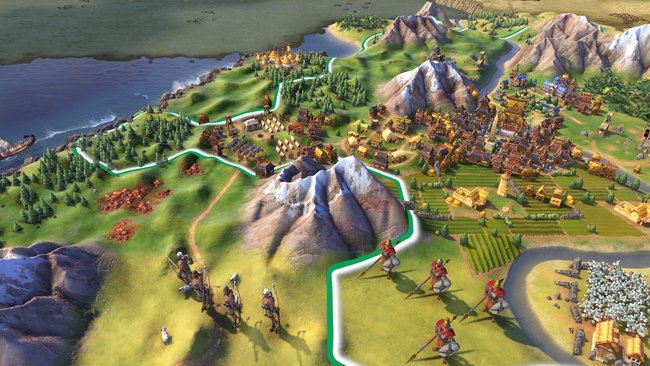 Gezeigt wird ein Screenshot aus dem Strategiespiel Civilization VI.