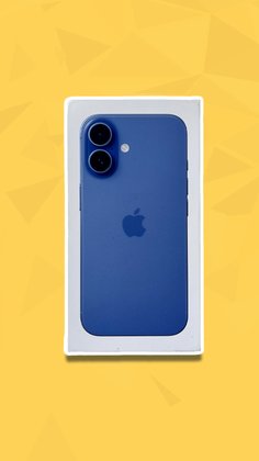 Ein Foto eines iPhone 16 in der Verpackung.