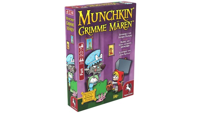 Spielebox des Kartenspiels Munchkin Grimme Mären.